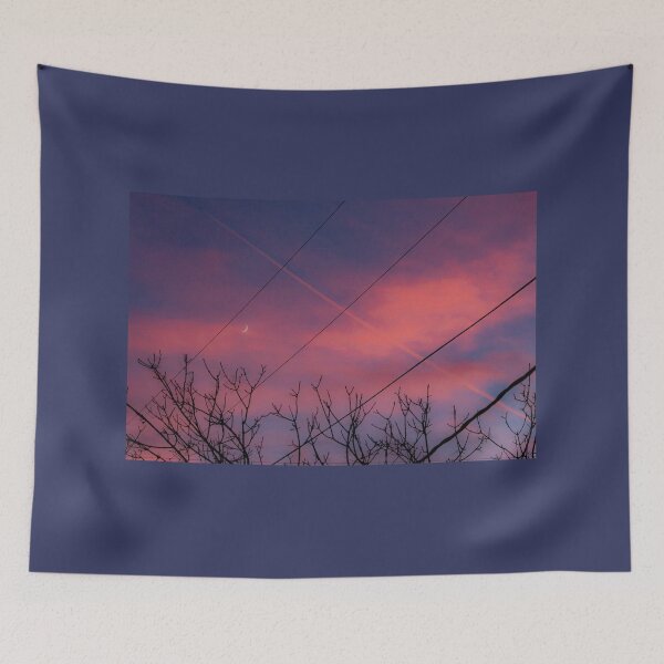 Item preview, Criss Cross: Sunset, Contrail, and Wires designed and sold by pixelmountain.