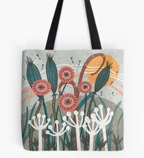 Bolsa de tela Ilustración floral de la brisa del prado