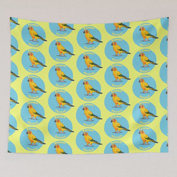 Artikelvorschau, Sonnensittich ~ Regenbogenhuhn entworfen und verkauft von Miranda-random.