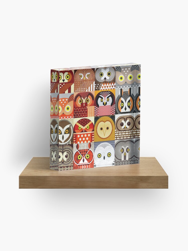 Thumbnail 1 of 5, Acrylic Block, North American Owls designed and sold by scottpartridge.