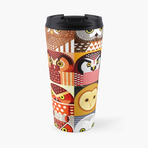 North American Owls Travel Mug
