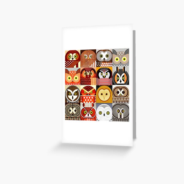 North American Owls Greeting Card