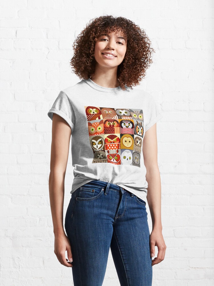 Alternate view of North American Owls Classic T-Shirt