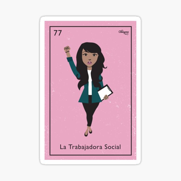 La Trabajadora Social Sticker