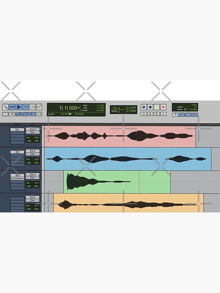 Thumbnail 6 of 6, Coffee Mug, Audio Engineer Music Recording Program DAW Home Studio Digital Audio Workstation Mug Gift designed and sold by blueversion.