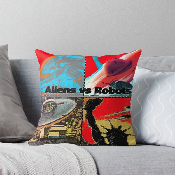 Item preview, mosaic of aliens vs robots - let the fight begin designed and sold by ALIENSVSROBOTS.