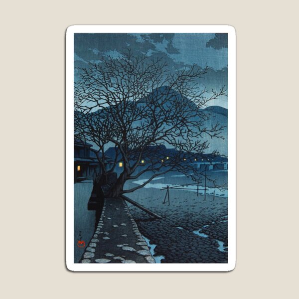 Item preview, Evening in Beppu in the cold Season by Kawase Hasui designed and sold by ArtExpression.