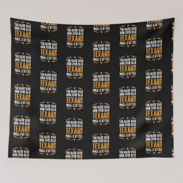Item preview, Man made Beer TEXAN'S Made it Better drawing gift for men designed and sold by BRtisticDesigns.