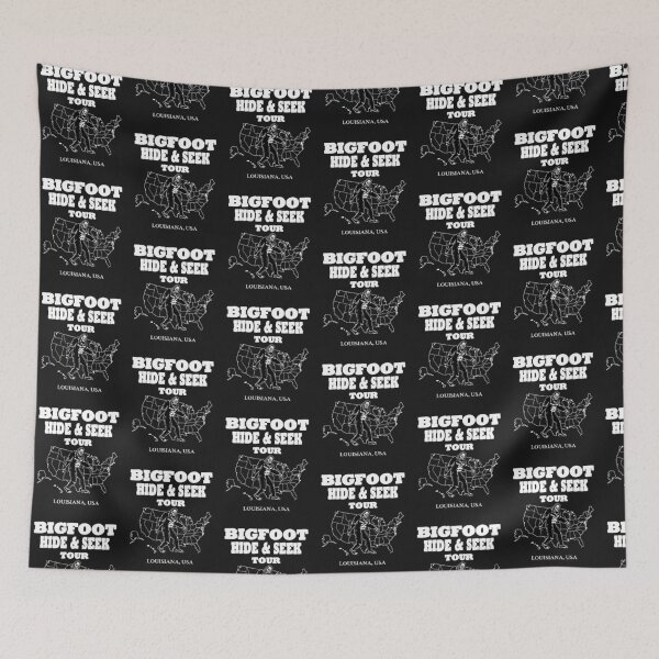 Item preview, Bigfoot Hide & Seek concert artistic LOUISIANA USA funny gifts designed and sold by BRtisticDesigns.