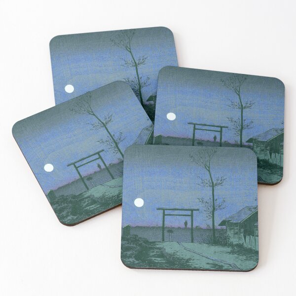 Item preview, Before Tarō Inari Shrine at the Asakusa Ricefields by Kobayashi Kiyochika designed and sold by ArtExpression.