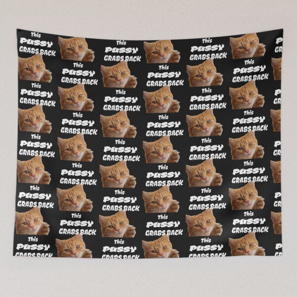 Item preview, This Pussy Grabs Back Funny anti-Trump political gift idea designed and sold by BRtisticDesigns.