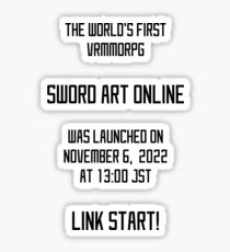 Pegatina Sword Art Online - Launched