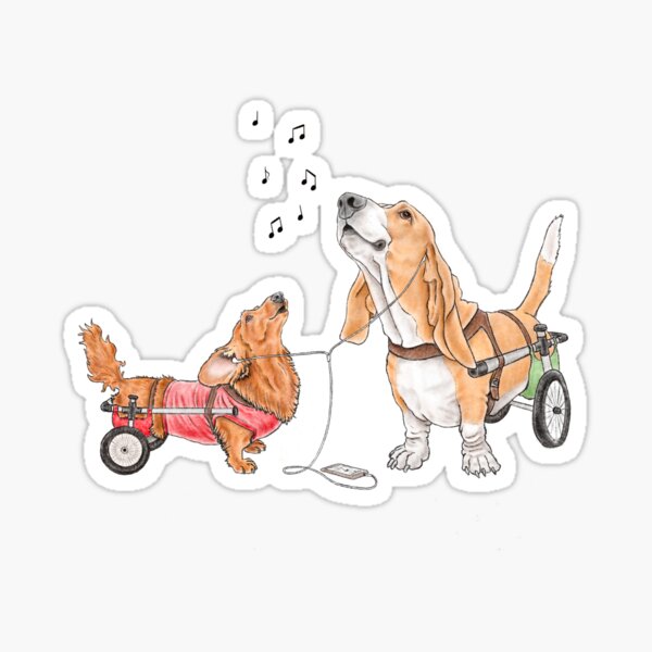 Singing dogs Sticker