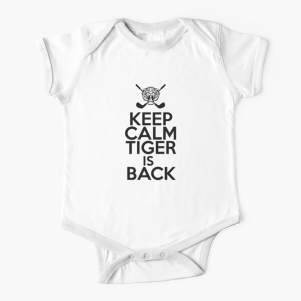 Keep Calm Tiger Woods is Back Short Sleeve Baby One-Piece