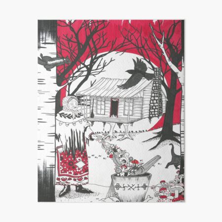 Baba Yaga Art Board Print