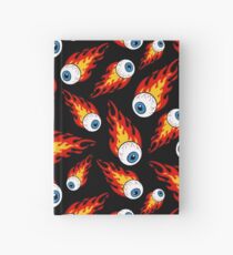 Flaming Eyeball Pattern Hardcover Journal