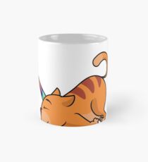 Einhornkatzenkätzchen Caticorn mit Regenbogenhorn Tasse (Standard)