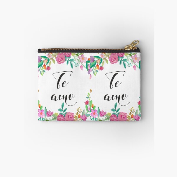 Item preview, Spanish Te amo I love you Floral Typography Espanol designed and sold by tanabe.