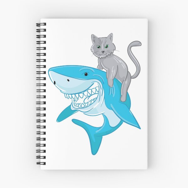 Item preview, Awesome cat riding a shark to the new adventures designed and sold by yetileti.