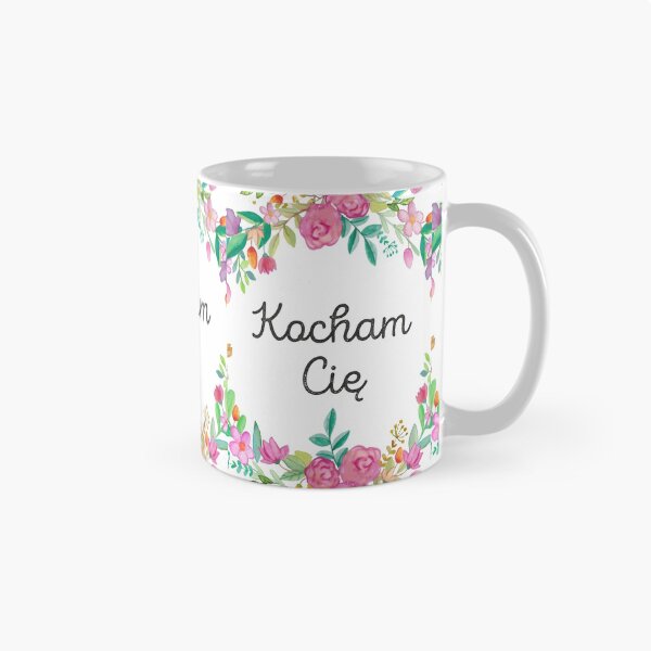 Item preview, Polish Kocham cię I love you Floral Typography Poland Gift designed and sold by tanabe.