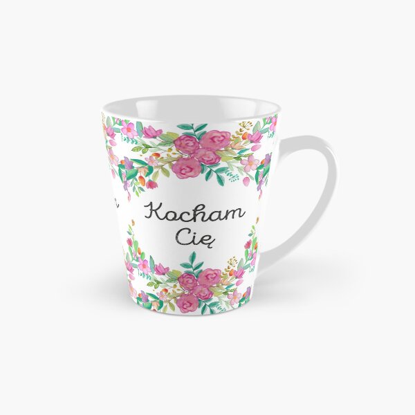 Item preview, Polish Kocham cię I love you Floral Typography Poland Gift designed and sold by tanabe.