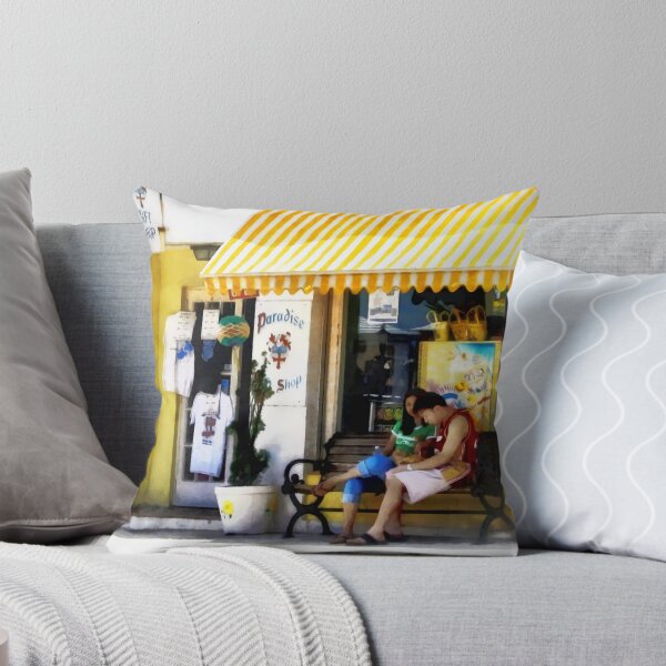 Item preview, St. George Bermuda - Shopping on a Sunny Afternoon designed and sold by Susan Savad.