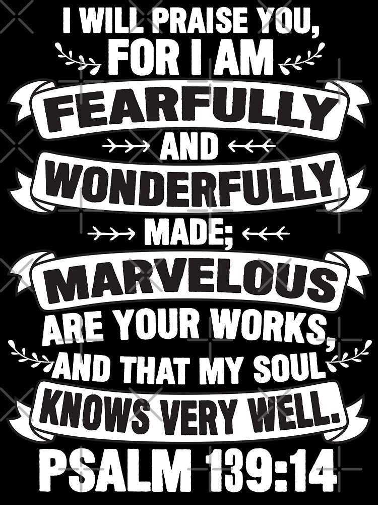 Psalm 139 14 Baby One Piece For Sale By Plushism Redbubble