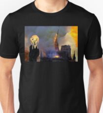 Screaming Fire Outside a Burning Cathedral Slim Fit T-Shirt