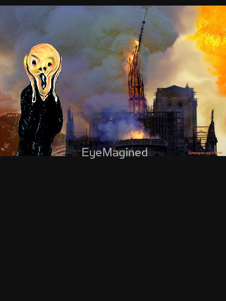 Screaming Fire Outside a Burning Cathedral by EyeMagined