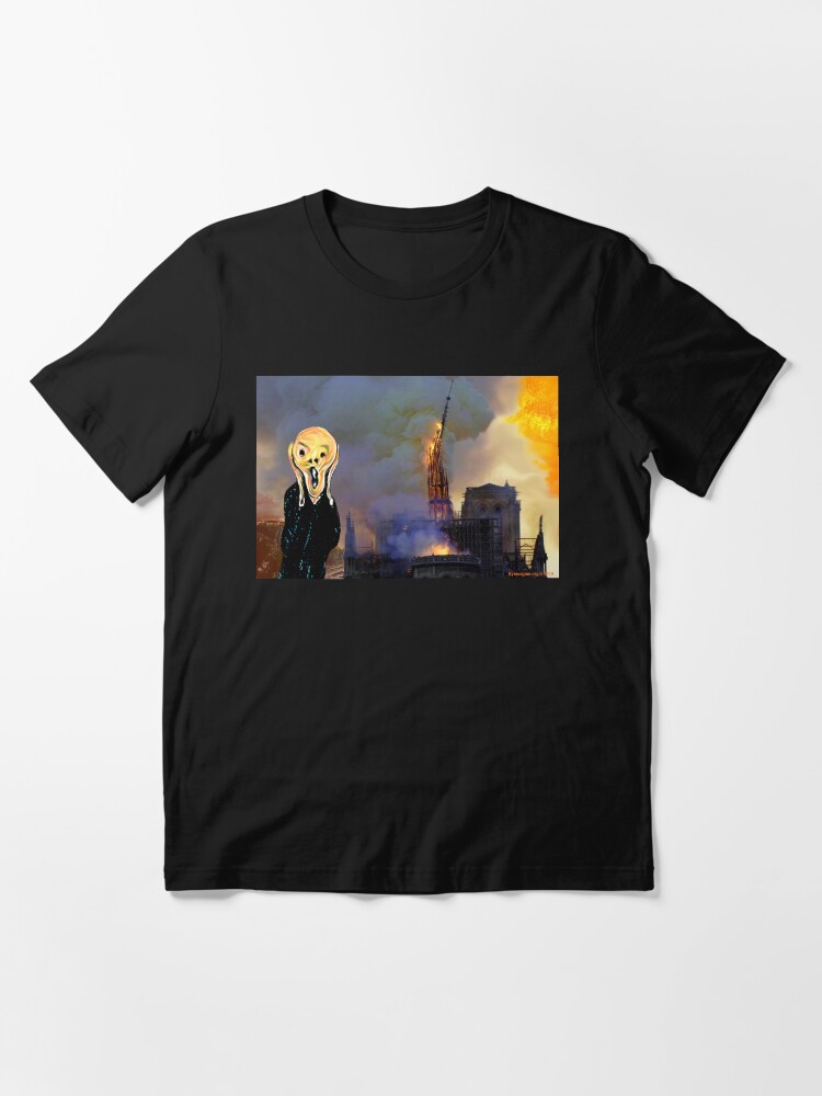Alternate view of Screaming Fire Outside a Burning Cathedral Essential T-Shirt