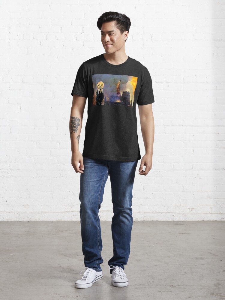 Alternate view of Screaming Fire Outside a Burning Cathedral Essential T-Shirt