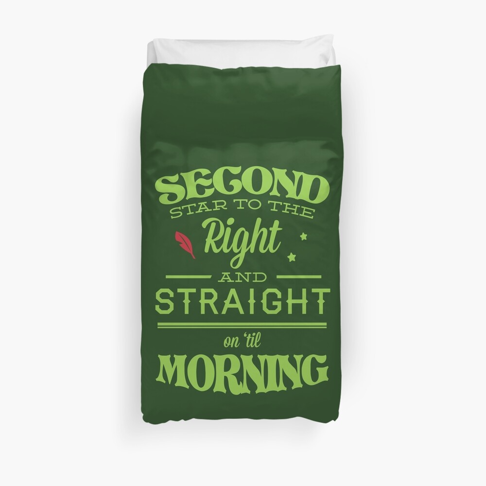 Peter Pan Neverland - Second Star Duvet Cover