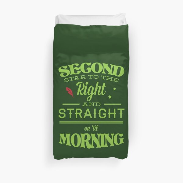 Peter Pan Neverland - Second Star Duvet Cover