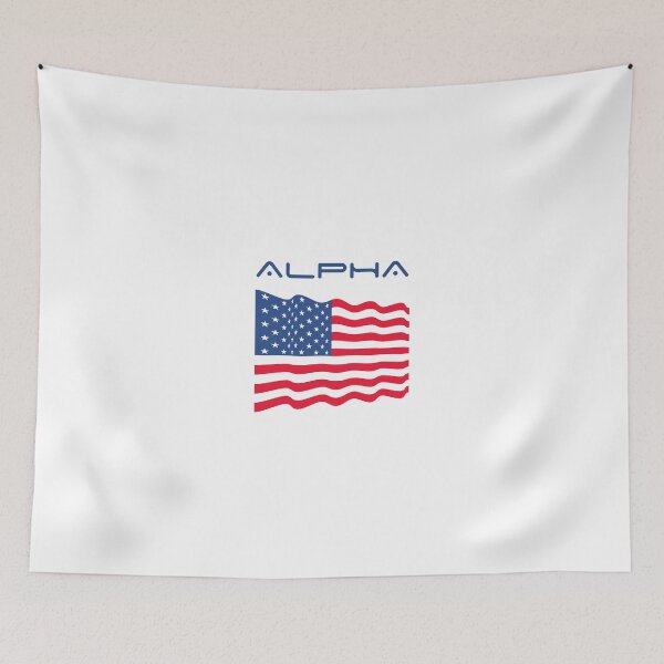 Item preview, Alpha USA Flag designed and sold by CozyCool.