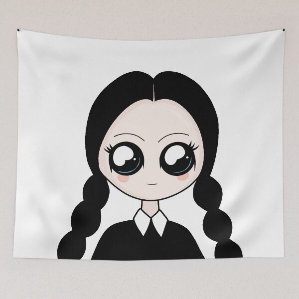 Item preview, Kawaii Wednesday Addams designed and sold by ValentinaHramov.
