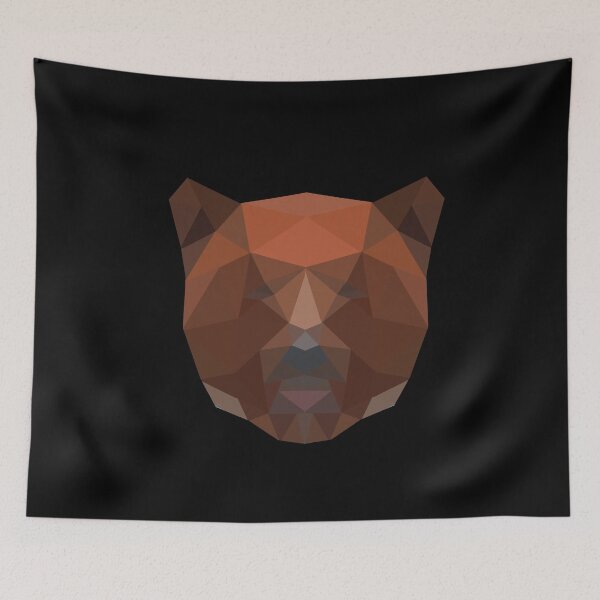 Item preview, Grizzly bear polygon geometric designed and sold by Mohja-Design.