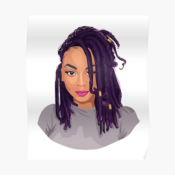 Purple Locks Poster