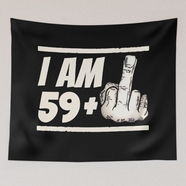 Item preview, Milestone 60th Birthday - Gag Bday Joke Gift Idea: 59+1 designed and sold by trendo.