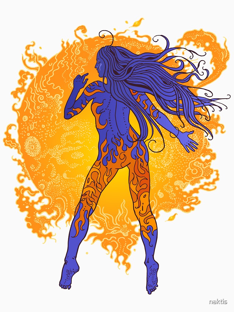 Fiery sun, cosmic girl. by naktis