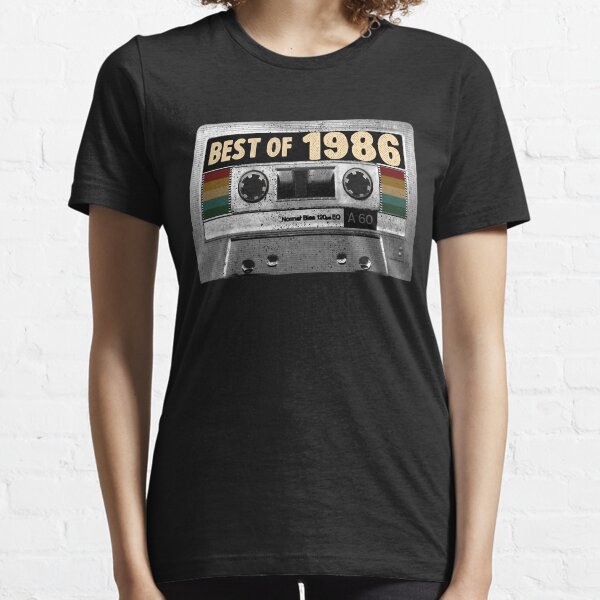 Best of 1986 Birthday Gifts for born in 1986 Vintage Cassette tape design Essential T-Shirt