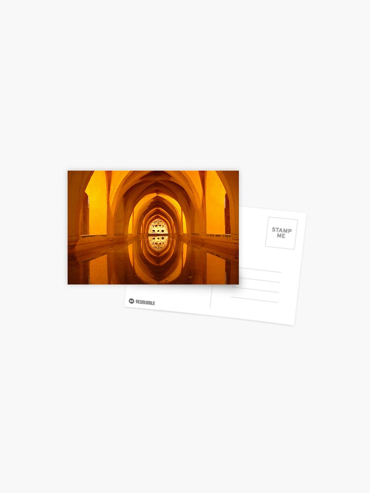 Thumbnail 1 of 2, Postcard, Pool of reflections, Seville, Spain, 2003 designed and sold by chrisculy.