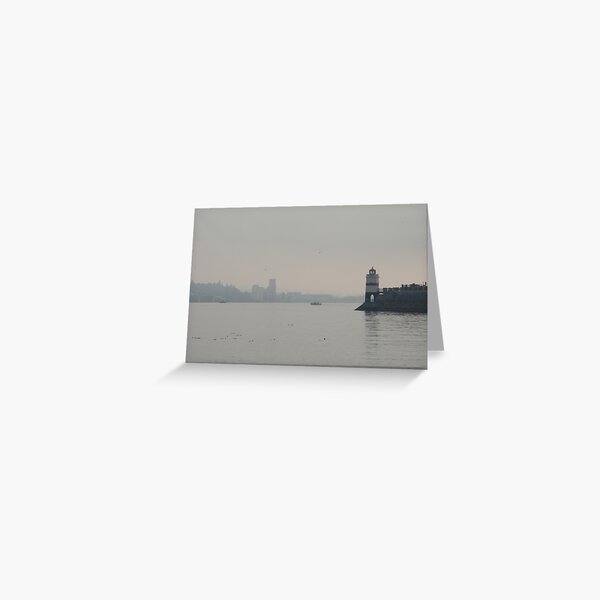 Overlooking Burrard Inlet, Vancouver, Canada, 2007 Greeting Card