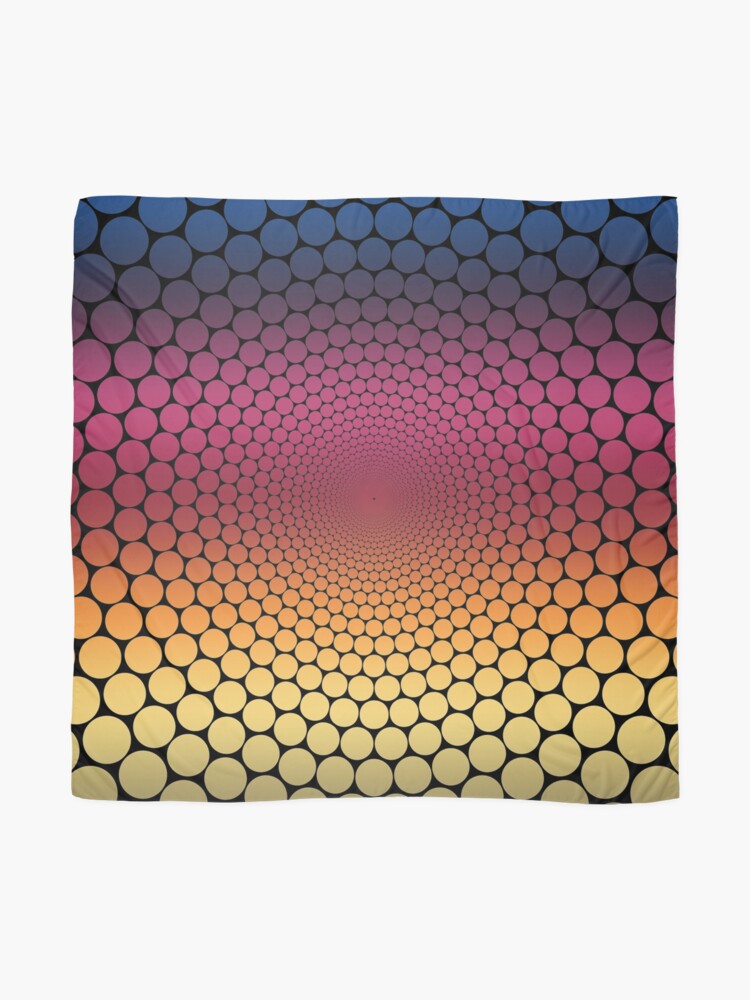 Alternate view of Optical Illusion Linear Gradient (Black) Scarf