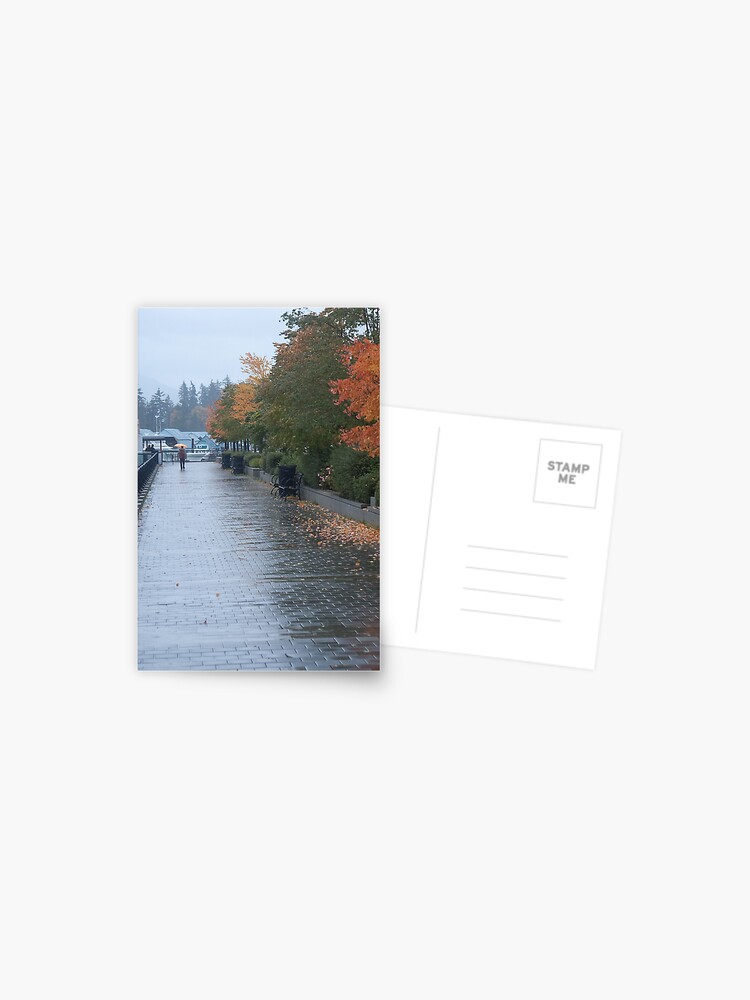 Thumbnail 1 of 2, Postcard, Heading home in the rain, Vancouver, Canada, 2007 designed and sold by chrisculy.