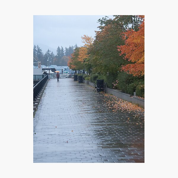 Heading home in the rain, Vancouver, Canada, 2007 Photographic Print