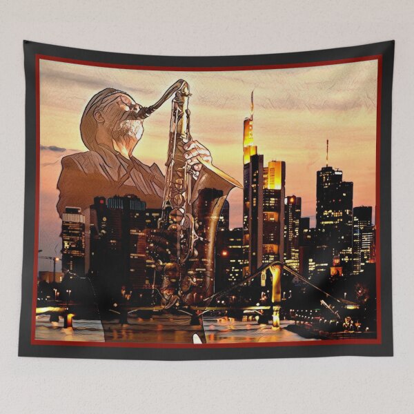 Item preview, Skyline and Saxophone  designed and sold by interocitore.