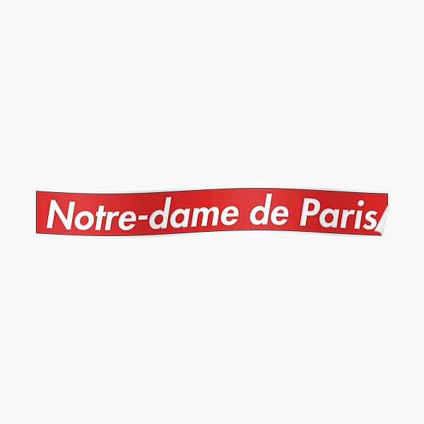 Supreme Notre-dame de Paris Poster