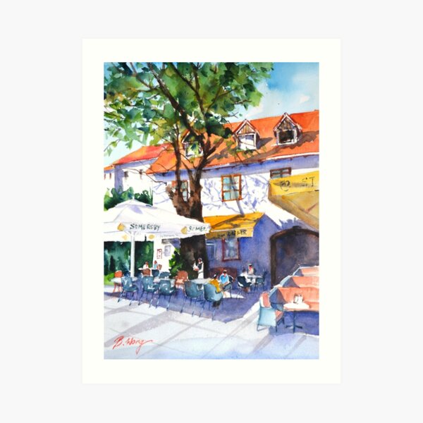Zagreb cafe #3 Art Print
