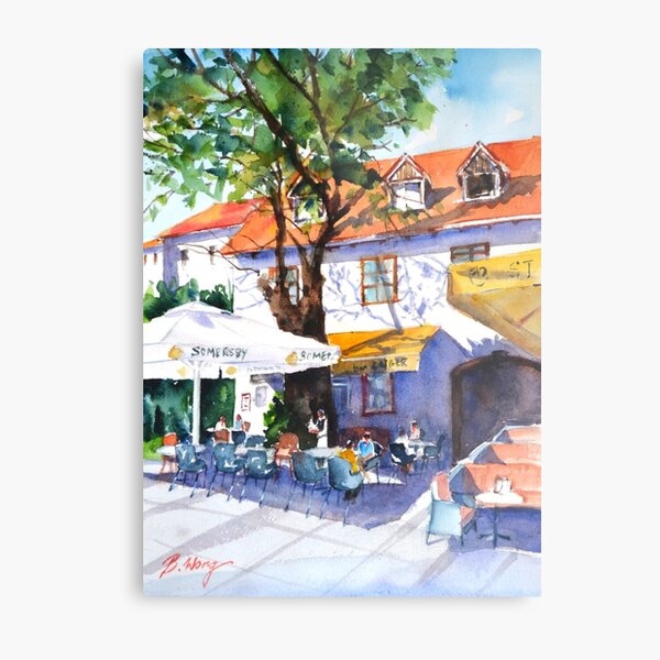 Zagreb cafe #3 Metal Print