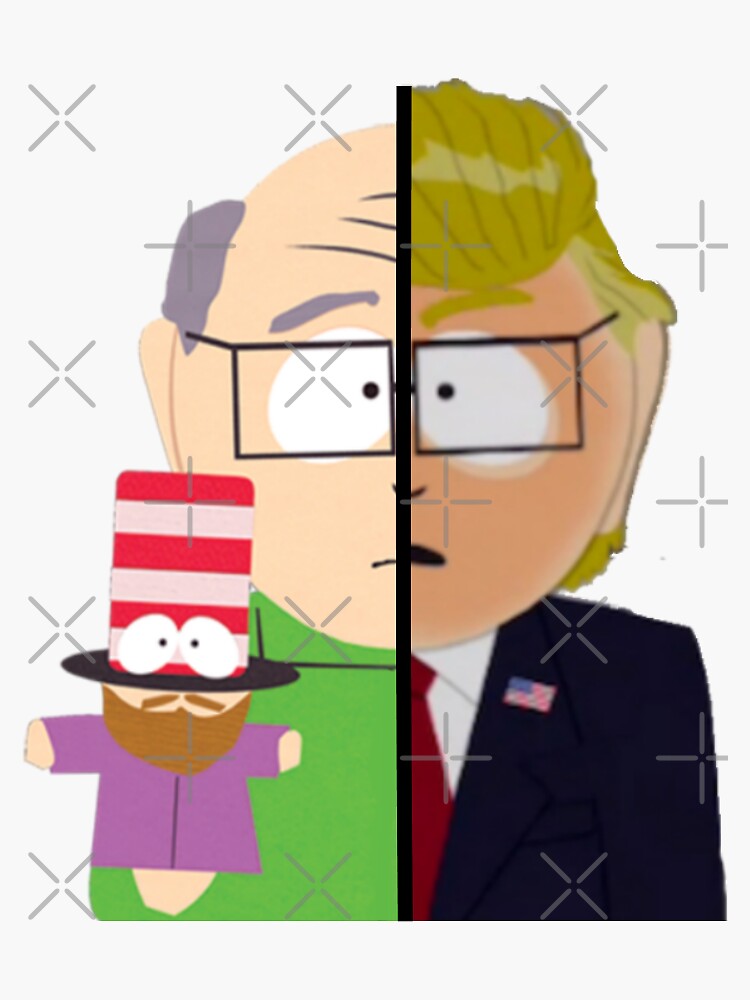 "Mr Garrison trump South Park" Sticker for Sale by ImpulSee Redbubble